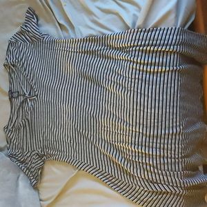 Black and White striped dress